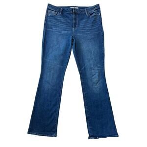 LAND'S END BOOTCUT Womans Jeans/Pants MID RISE, Bootcut; WOMEN'S 18